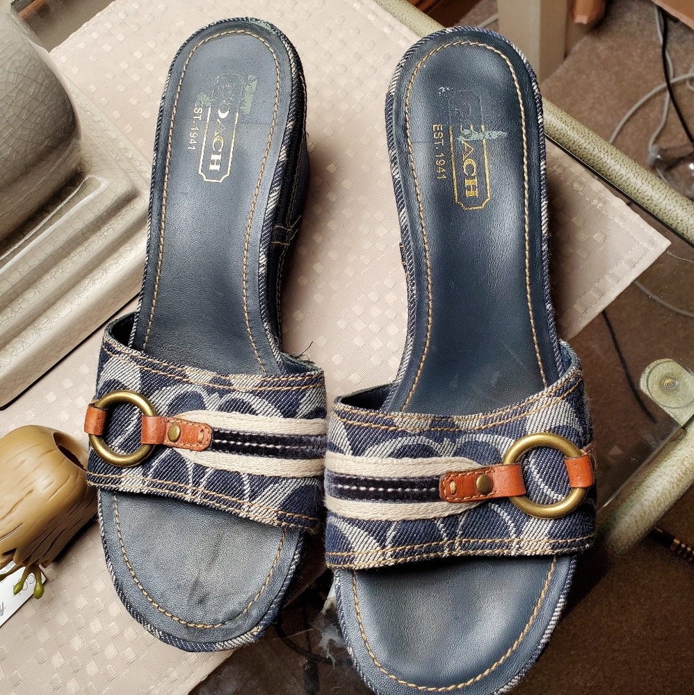 Coach wedge shoes